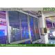 Outdoor P5 Glass Window LED Display Space Saving 1500nits With Slim Profile