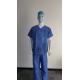 SMS Disposable Medical Scrub Scrub Suit Two Pieces Suit Short Sleeve Shirt and Pants Disposable Medical Clothing Dental Clinic