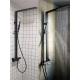 Wall Mounted Black Matte Shower Head Set 8 Shower Head Kit 7-9um