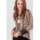 Aw20 Hot Selling Fashion Flower Printed Ladies Blouse With Long Sleeve