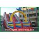 Commercial Outdoor Inflatable Slide Customized 0.55 PVC Tarpaulin Inflatable Bouncer Slide For Water Fun / Water Park