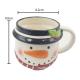 Customized Ceramic Christmas Mugs Glossy Finish And Colorful Design