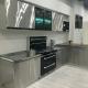 moisture proof Modular Home Kitchen Cabinets Stainless Steel 304 Customized