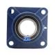 FY50TF Square Flange Ball Bearing With Standard Seals And Sliding Retaining Ring On Both Sides 50*143*60.7mm