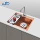 Copper Single Bowl Handmade House Kitchen Sinks SUS304 Stainless Steel Kitchen Sinks With Faucet