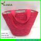 LUDA wholesale name brand purses small handbags pink wheat straw bags