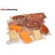 Three Side Seal Vacuum Seal Food Bags Transparent For Meat / Sausage Packaging