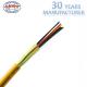 Indoor Distribution Fiber Optic Accessories GJFJV Fiber Optic Cable LSZH Yellow Sheath