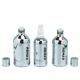 Silver-Plated 60g 100ml 120ml 150ml Empty Modern Style Glass Cosmetics Packaging Set Bottles And Jars