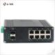SFP Managed Industrial Ethernet Switch 8 Port 10/100/1000T + 2 Port 1000X