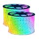 100m RGB Strip Light IP65 Waterproof Warm White LED WiFi Remote Control DMX Compatible Flexible Design for Landscape Use