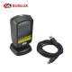 On Counter Or Hands Free 2D Barcode Scanner Black Case USB Cable