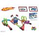 Multiple Rolling Children's Car Race Track Sets With Two Way Driving Pull Back