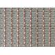 36m Decorative Woven Wire Mesh Room Divider 2.5mm Chrome Mesh Grill