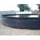 30000 L PVC Tarpaulin Fish Tank Strong Stainless Steel Wire Fish Pond For Fish Farming