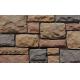 Fireproof Artificial Stone Veneer , 14mm Faux Stacked Stone Antique Limestone