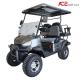 Steel Frame Plastic Cover 4 Seat Electric Golf Cart Silver Color