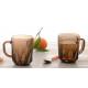 Colored Coffee Tea Mug Glass Water Cup Stock 250ml With Handle Office