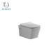High End European Ceramic Wall Hung Toilet With Rimless Square Shape Water Closets