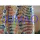 Colorful Drapes Metal Sequin Fabric Anodized Aluminum For Bag / Cloth / Table
