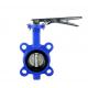 Wafer Dn25 Butterfly Valve Lug Type Manual Anti Corrosive Seal
