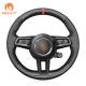 Hand Sewing Steering Wheel Cover for PORSCHE 911 992 Macan Panamera Taycan 2020 2021 2022 2023