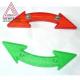 Plastic Material Bicycle Spoke Reflectors Arrow Type Colorful Eco - Friendly