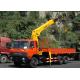 Durable XCMG 12 Ton Loader Boom Truck Crane , 14.5m Lifting Height