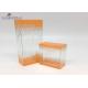 Rectangle Shape PET Plastic Box Clear Plastic Boxes Offset Printing 5.8X3X15.5cm