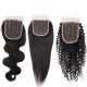 Natural Looking Brazilian Hair Closure With Natural Part 130% Standard Density