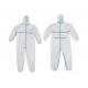 Full Body Disposable Protective Gowns White Color S - 6XL Isolation Clothing