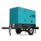Silent Type 100kVA Mobile Diesel Generators 80KW Rated Power Frequency 50 Hz/ 60 Hz