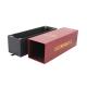 Custom Red Color Drawer Wine Packing Boxes Gold Hot Stamping Logo Paper