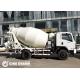 Diesel 6M3 Concrete Mixer Truck Quick Discharging , Field Installation