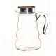 Heat Resistant Glass Water Pitcher Juice Beverage Carafe With Lid Clear Color