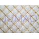 Brass Plated Decorative Wire Mesh Cabinet Inserts For Entertainment Centers