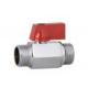 Brass Threaded Ball Valve For Water Tank PTFE Seal Chrome Plated