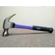 8OZ, 16OZ steel claw hammer(XL0008)  with polishing surface and double colors rubber handle