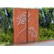 Corten Steel Metal Wall Sculpture For Indoor Outdoor Decoration 120cm Height