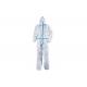 Breathable Disposable Protective Clothing Anti Static With Elastic Hood