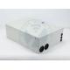 Indoor Cold rolled steel(SPCC)  Wall Mounted Fiber Optic Distribution Box with 8*1:8 PLC Port SC