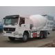 Sinotruck  6m3 Concrete Mixing Truck Drum Roller 7.3 ×2.35× 3.55m Size 14d Tilt Angel
