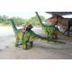 Lifelike Green Brachiosaurus Dinosaur Ride For City Plaza Playground