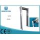 White Gate Walk Through Metal Detector 0 - 99 Adjustable Sensitivity With LCD Side Light