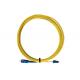 10 Gigabit Simplex Sm Patch Cord , SC / UPC - LC / UPC Fiber Optic Jumper Cables