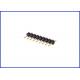 Pitch1.0 mm 1*9P header connector Black Brass material Gold-plated Environmental protection