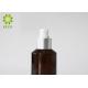 Amber Glass Essential Oil Bottles , 100ml Slanted Shoulder Serum Bottle With