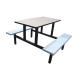 fiberglass or FRP dining table and square stool