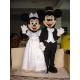 Wedding Cartoon costume character Disney mouse for costum,Plush dress mascot Mickey Minnie
