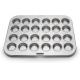 Stainless Steel Cupcake Baking Cups Mini Muffin Pan Cups, & Non-Stick Muffin Liners For Party Halloween